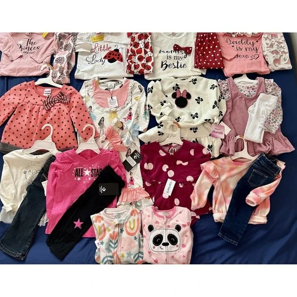 Huge Lot Baby Girls Clothes 12 18 24 Months NEW &EC Dress Outfits Carters Sets M - Picture 10 of 11